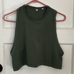 Kotn Women's Crop Tank - Medium - Eucalyptus